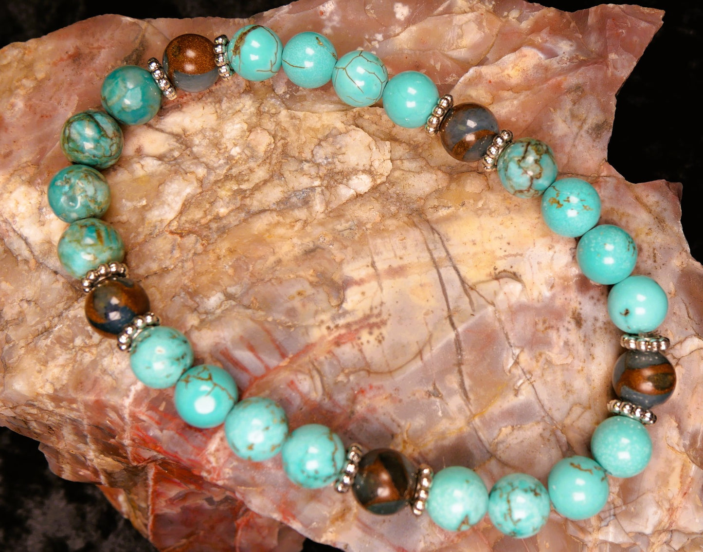 Turquoise and Blue Cloisonne bracelet