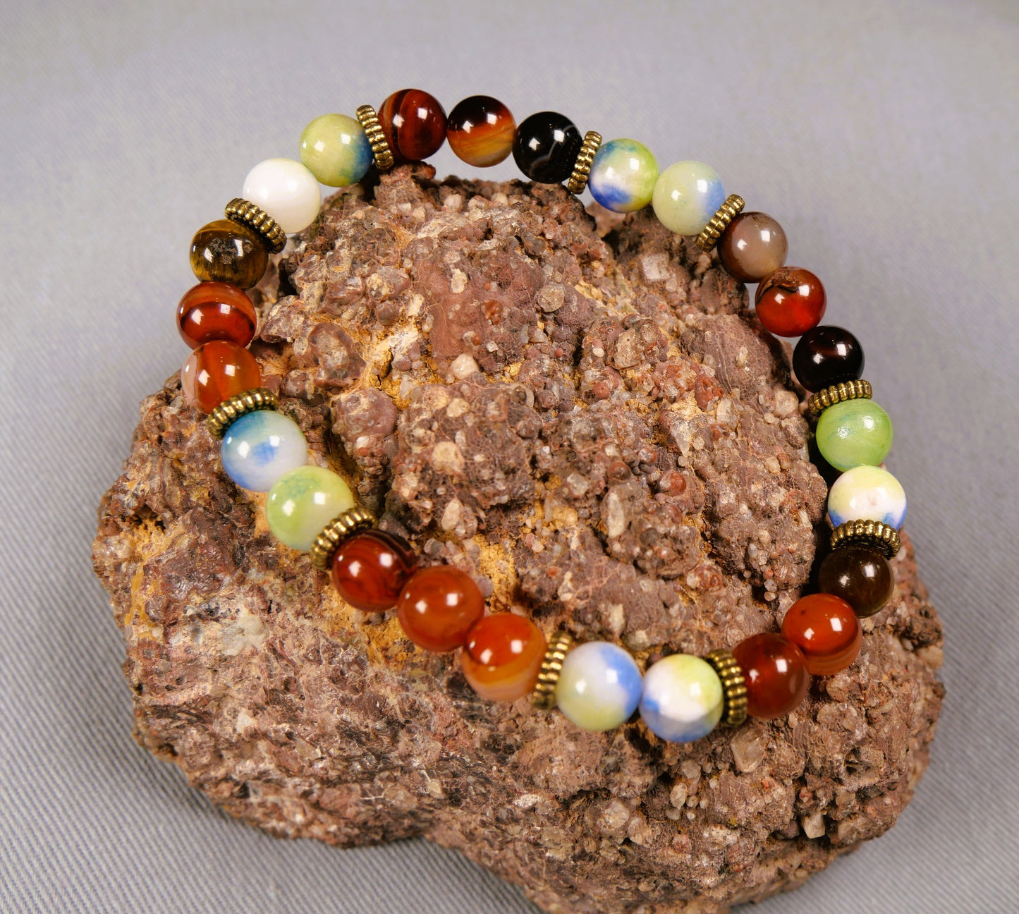 Red Agate and Persian Jade